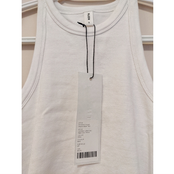 Kotn High Neck Cropped Tank Top - Picture 6 of 6
